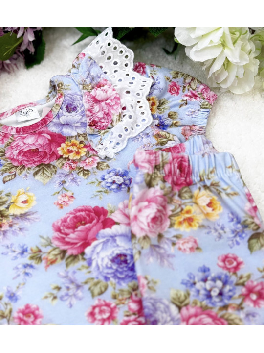 legginsy dziewczęce zestaw z bluzką Zula