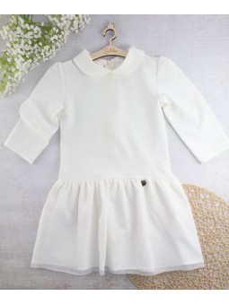 Ecru sukieneczki dla dziewczynki na wesele, komunię