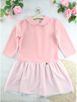 Różowa tiulowa sukienka dla dziewczynki