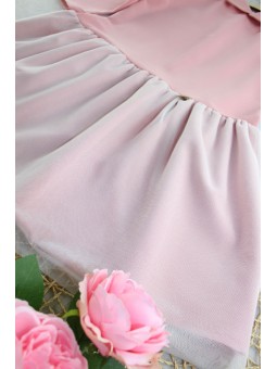 Różowa tiulowa sukienka dla dziewczynki