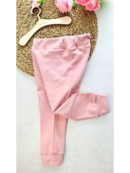 Różowe spodnie dresowe dla dziewczynki mati made